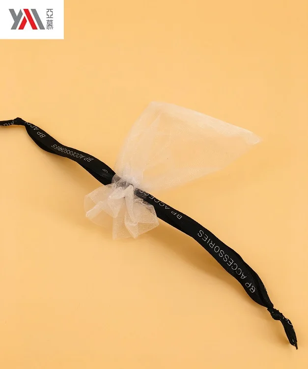 Factory direct sales transparent drawstring organza gift bag logo