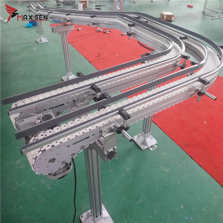Plastic Flexible Conveyor Belt For Milk Cartons Conveying