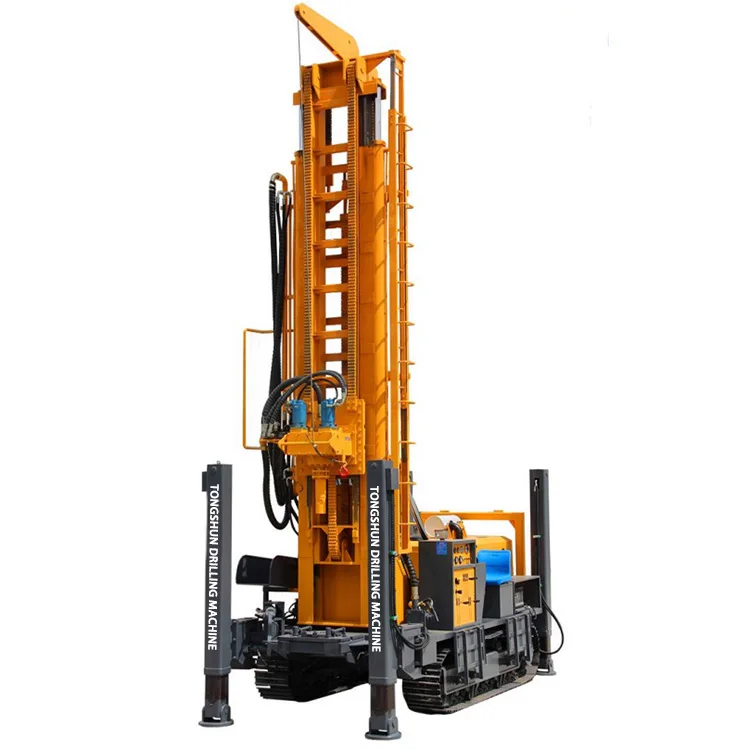 600m Rubber Crawler 180m Deep Water Well Rotary Drilling Mine Drilling Rig Machine in India Price