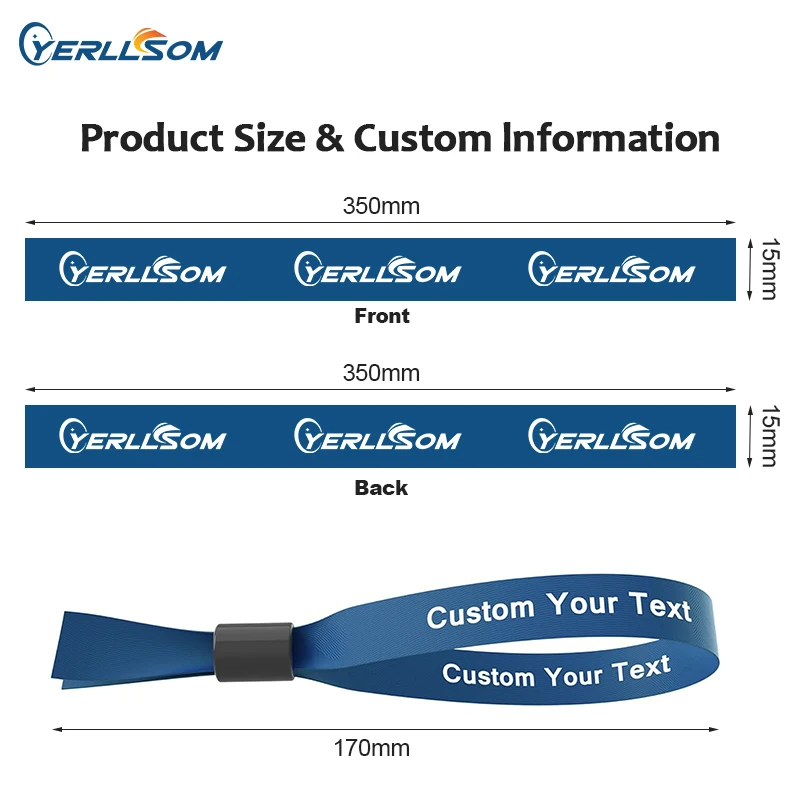 Hot Sell High Quality Event Party Custom Hand Band Colorful Print With Fabric Wristband