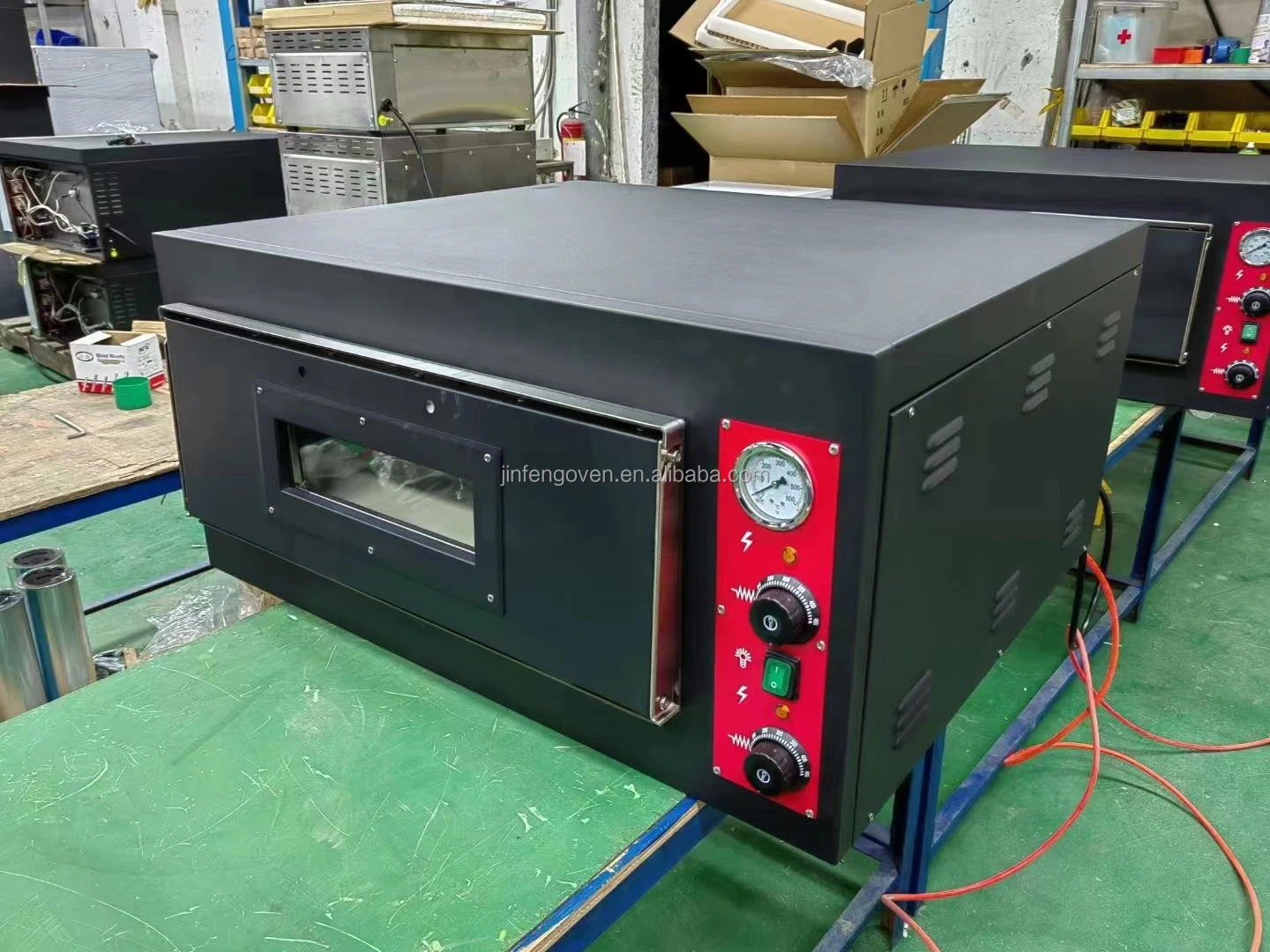 CE 500 degrees electric gas pizza oven countertop pizza maker commercial baking oven for pizza