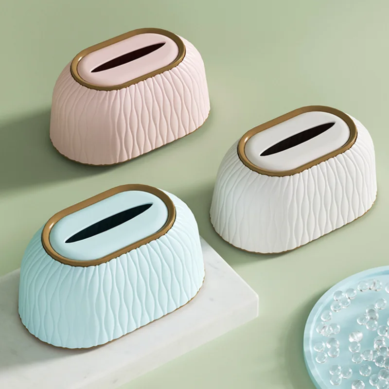 Light Luxury Home Creative Paper Box - Rectangular Tissue Box - for Cute Elegant Bathroom Decor