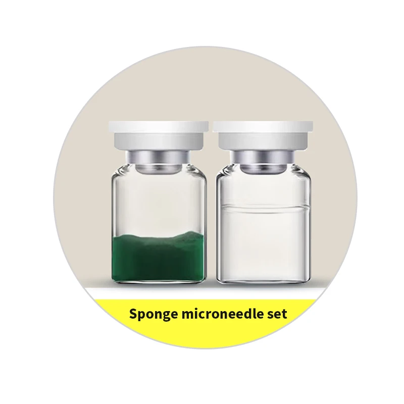 Sponge Microneedles Set Small Green Film Seaweed Siliconeedles Plant Microcrystal Surface Film Freeze-Dried Powder