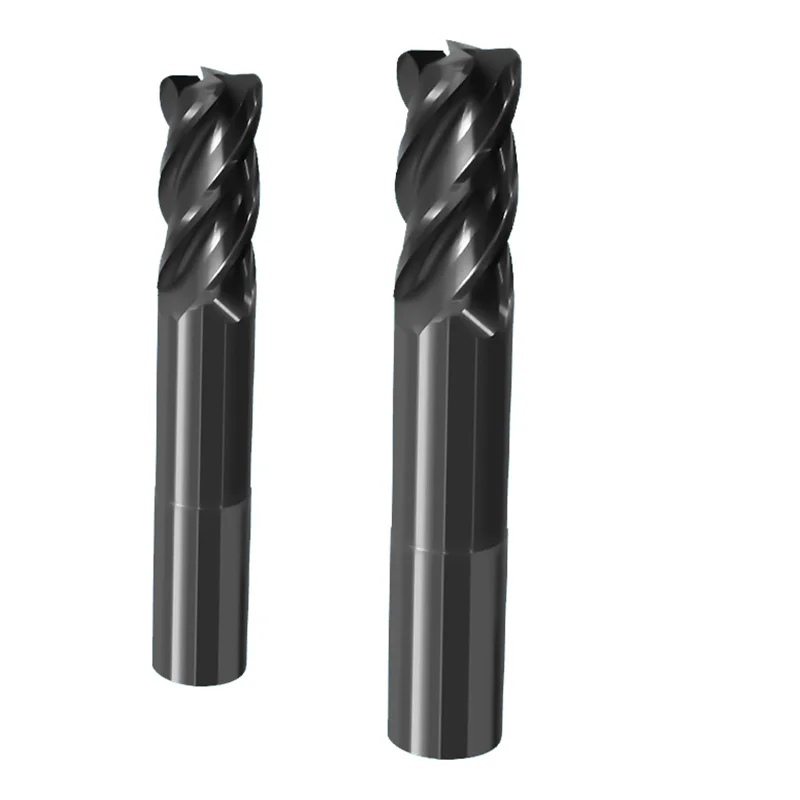 China milling cutting tools manufacturer custom machined cnc end mill bits 4-edge round nose spiral milling cutter