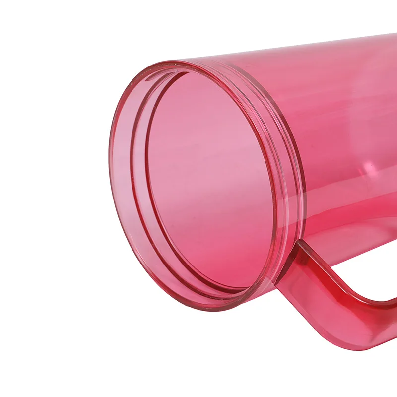 1200ml Plastic Eco-Friendly Sports Water Cup Handle Filter Vacuum Flasks with Tumbler Lid Straw-for Straight Cup Design Camping