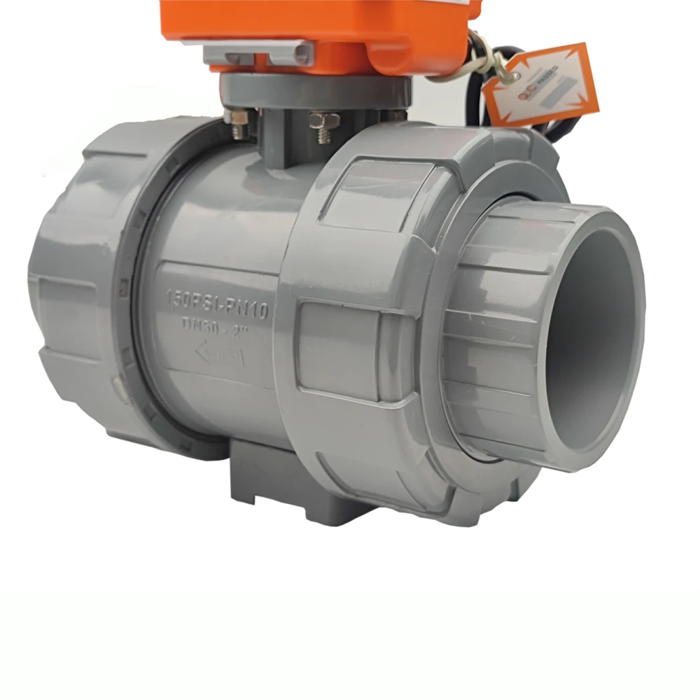 DN50-2 модулирующий клапан DC24V UPVC с двигателем TU