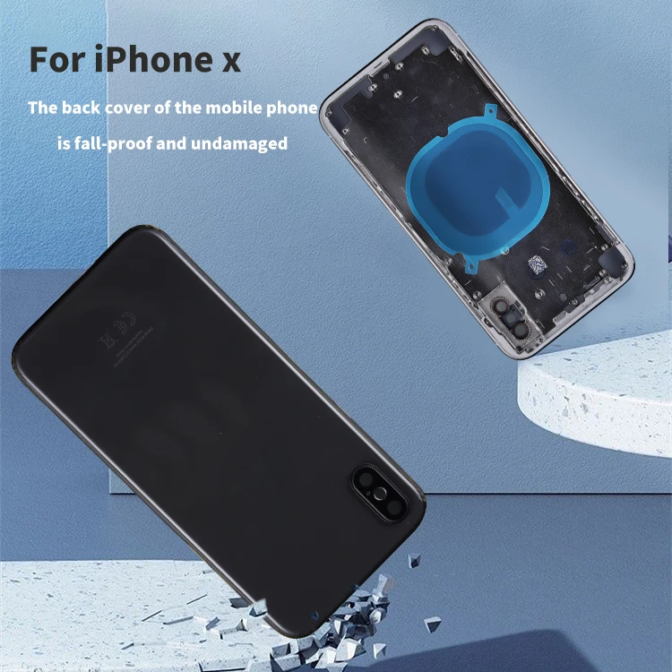 Cell Phone Accessories Wholesale Original Battery Back Cover Housing Replacement For Iphone X Glass Back Cover Housing