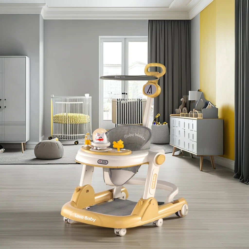 2024 new model baby products baby walker with speed adjustable wheels and comfortable seat