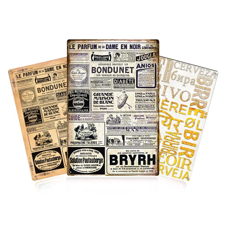 Metal poster  tin signs 20X30CM customized UV printing BEER saying metal signs funny vintage metal signs