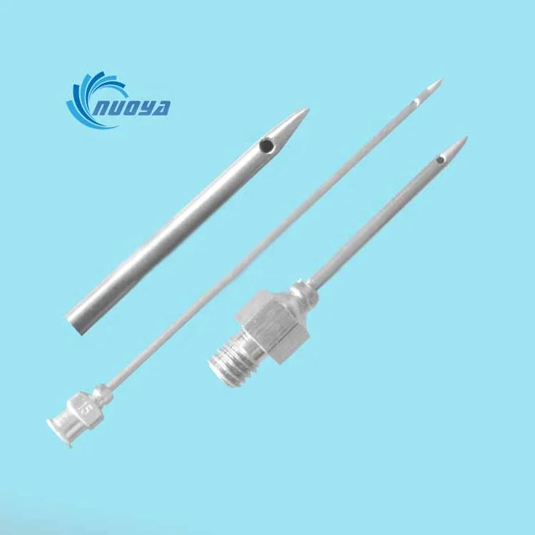 Customized stainless Steel Threaded veterinary needle with side hole