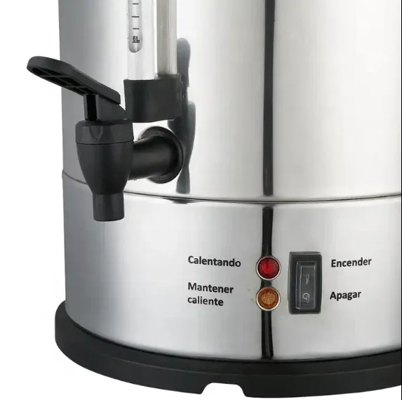 Commercial Heat Preservation Stainless Steel Milk Tea Bucket Large Capacity Coffee Urn For Drink Shop