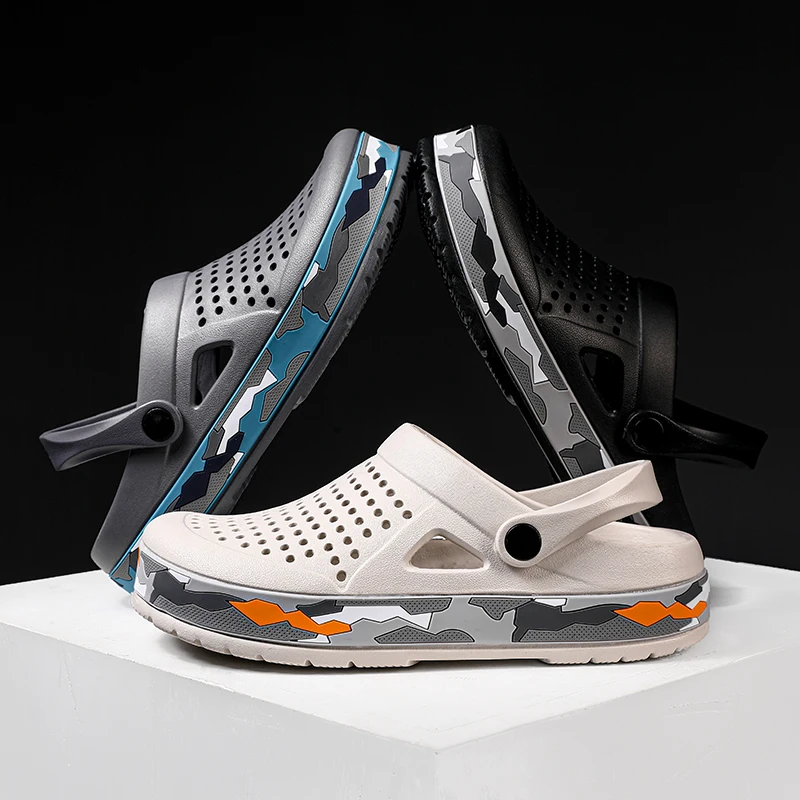 Горячая Распродажа, новый дизайн, садовая красочная мужская обувь, садовая обувь, садовая обувь на платформе, сабо для мужчин, Кроксы, сандалии, сабо