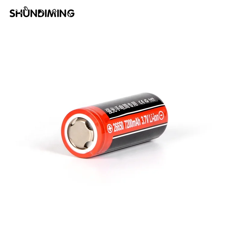 Green Environment Protection SingFire 3.7V 7200mAh flashlight li ion 26650 Rechargeable Battery