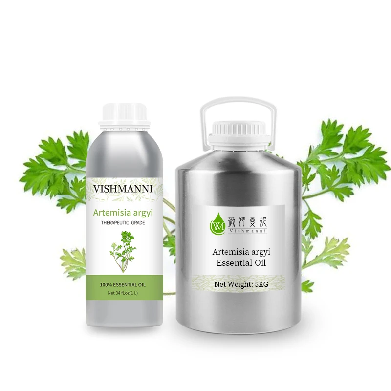 Organic pure Chinese mugwort Ay Tsao Wormwood leaf oil folium artemisiae argy oil in bulk