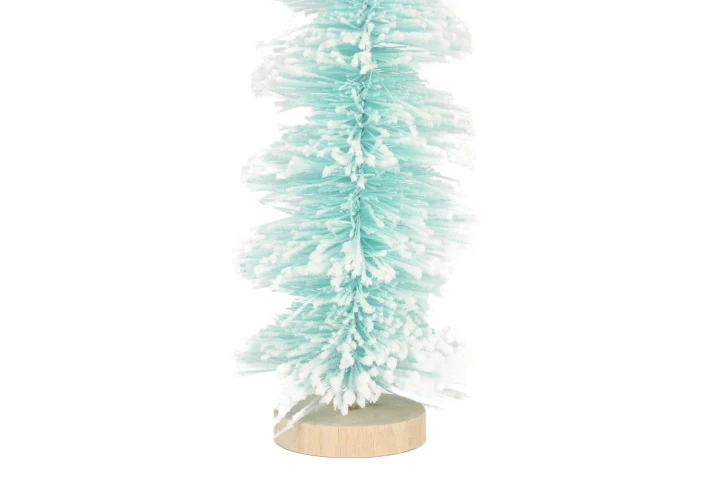 Wholesale PVC Flocking Rotating Tree 13cm Desktop Small Mini Christmas Tree Ornament Desktop Restaurant Small Christmas Tree