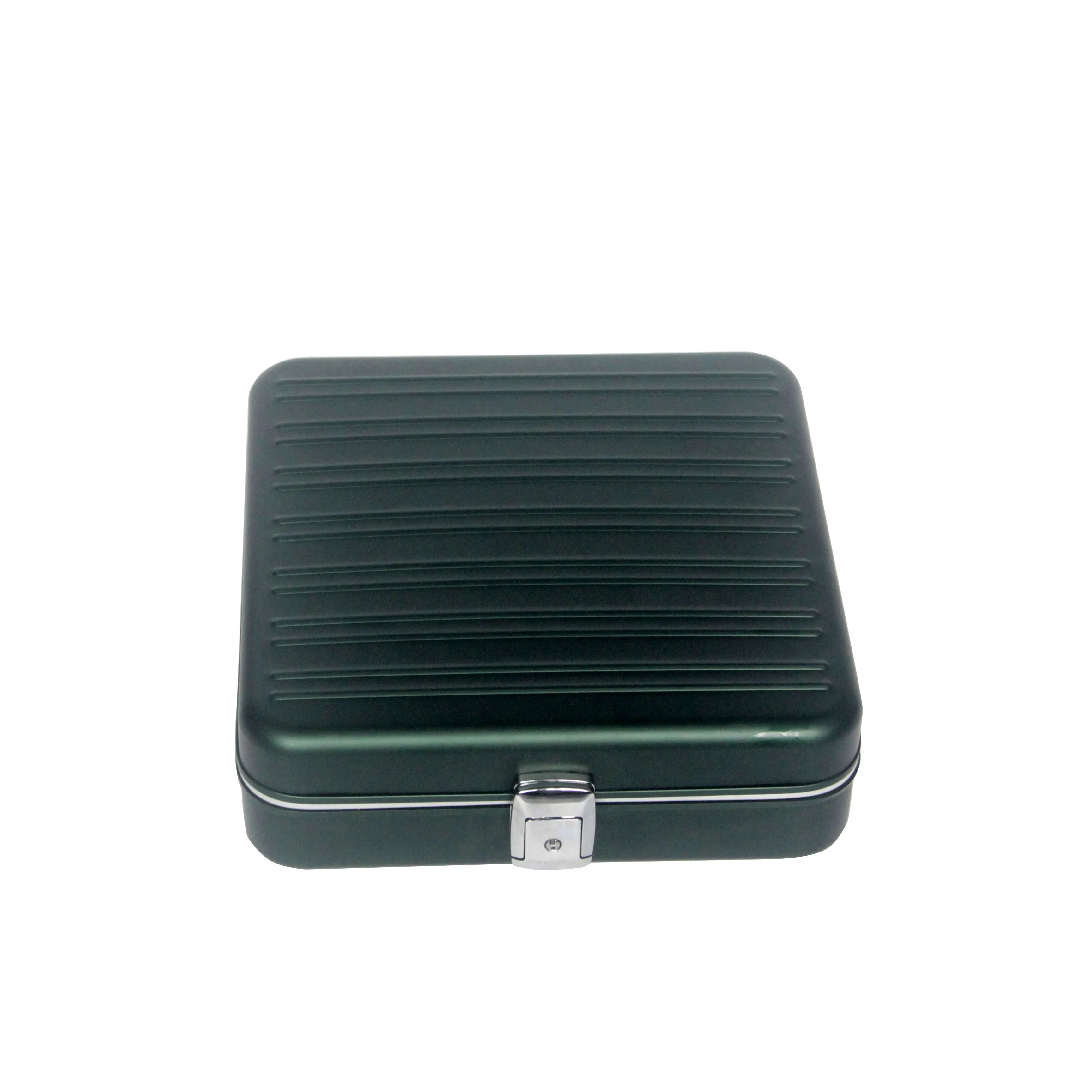 Mini Luxury Watch Holder Dark Green Aluminum Watches Case