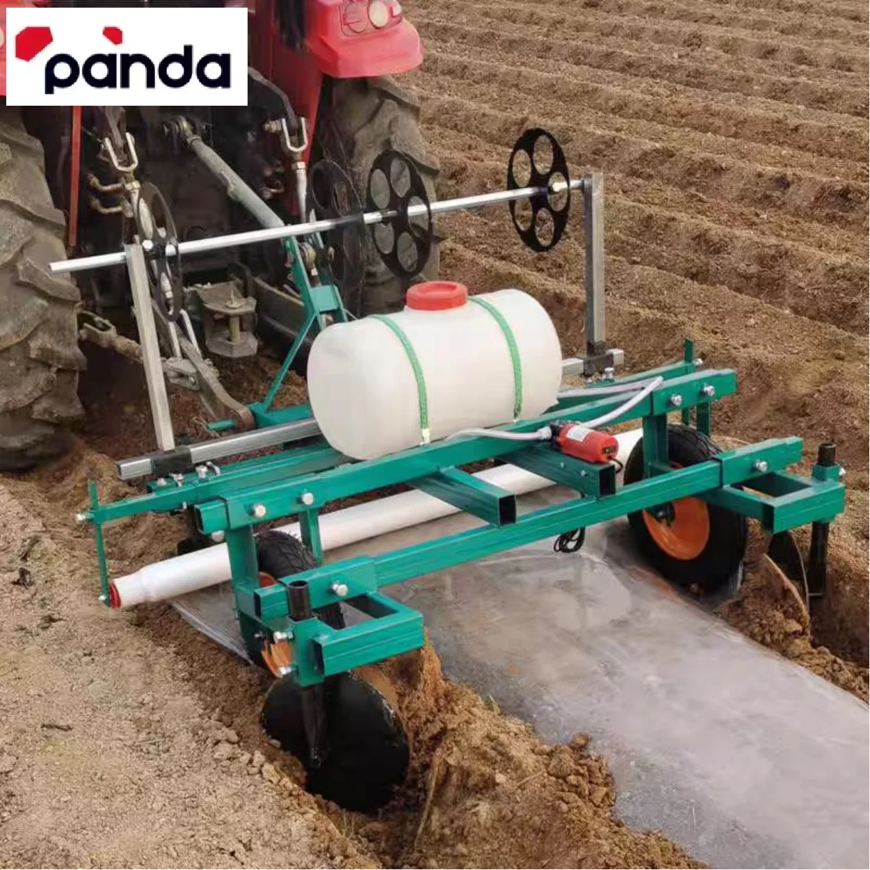 Micro tiller matched with peanut seeder Small peanut seed sowing and film covering machine