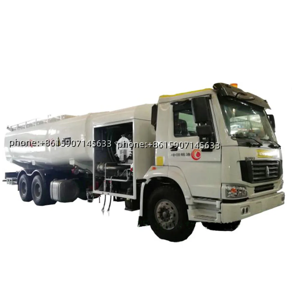 Шасси 2024 howo 25 cbm 6*4 масляный реактивный самолет A1 заправка автомобиля авиационный вертолет дозаправщик топливный бак грузовик для продажи