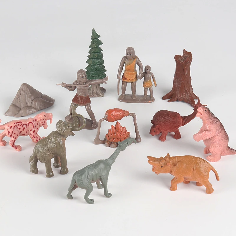 Oenux Wholesale PVC Miniature Prehistoric Animal Model Original Life Action Figures Theme Figurines Kids Educational Toys