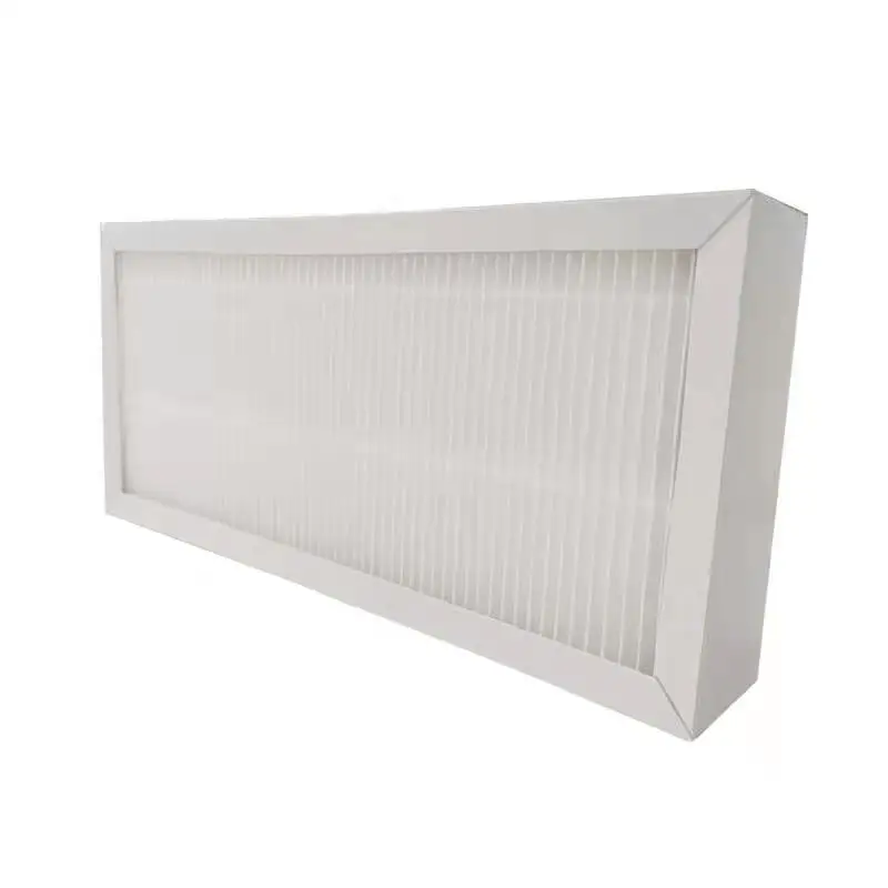 China Supply Good Quality h13 h14 High  Efficiency Mini Pleat Customized Cardboard Hepa Filter