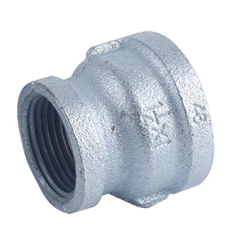 TOPSUN factory multiple specifications Wholesale Malleable black GI Pipe Fittings Plumbing Reducing Elbow Nipple Socket