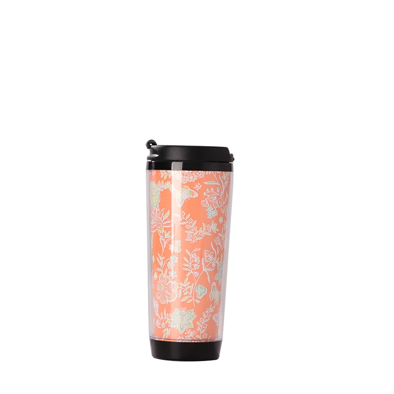 Wholesale Personalized Cup Leak Proof Double Wall Plastic Travel Mug With Story Board Tumbler