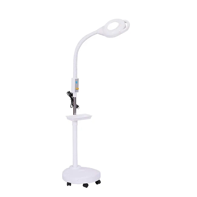 SA-LC07 Magnify Craft Cosmetic Floor Stand LED Magnifier Facial Glass Magnifying Lamp