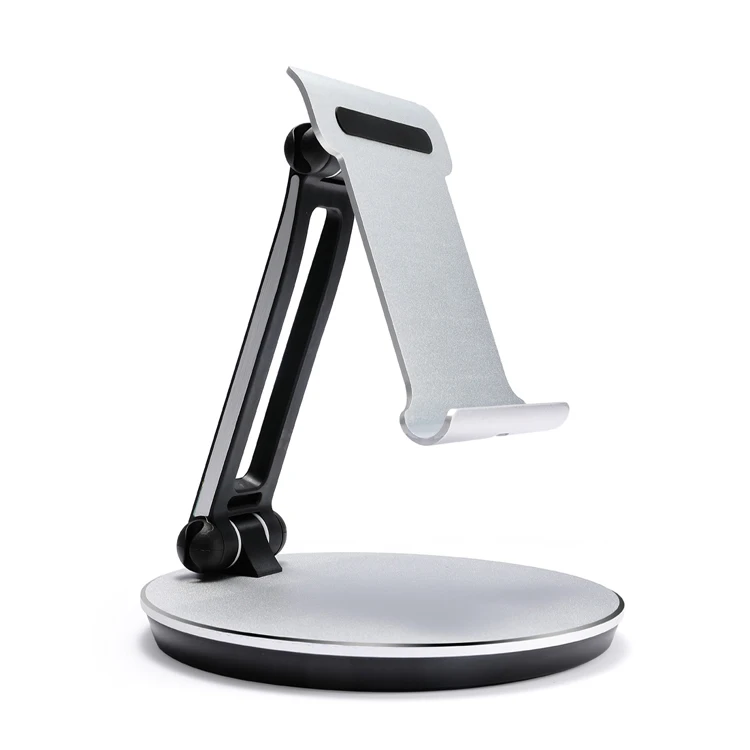 Aluminum Adjustable Dock Cradle Phone Tablet Pad Stand Holder for 14inch iPad PC Samsung Galaxy Ebook Reader