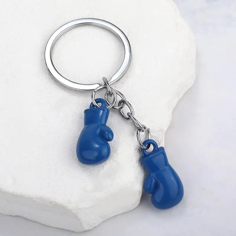 Hot Sale Boxing Glove Keychain Personalized 3D Accessories Design Metal Boxing Key Chains
