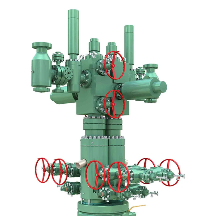 API 6A unitized wellhead and x-mas tree & equipment for oil production