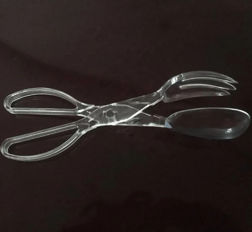 plastic salad food tongs kitchen utensil
