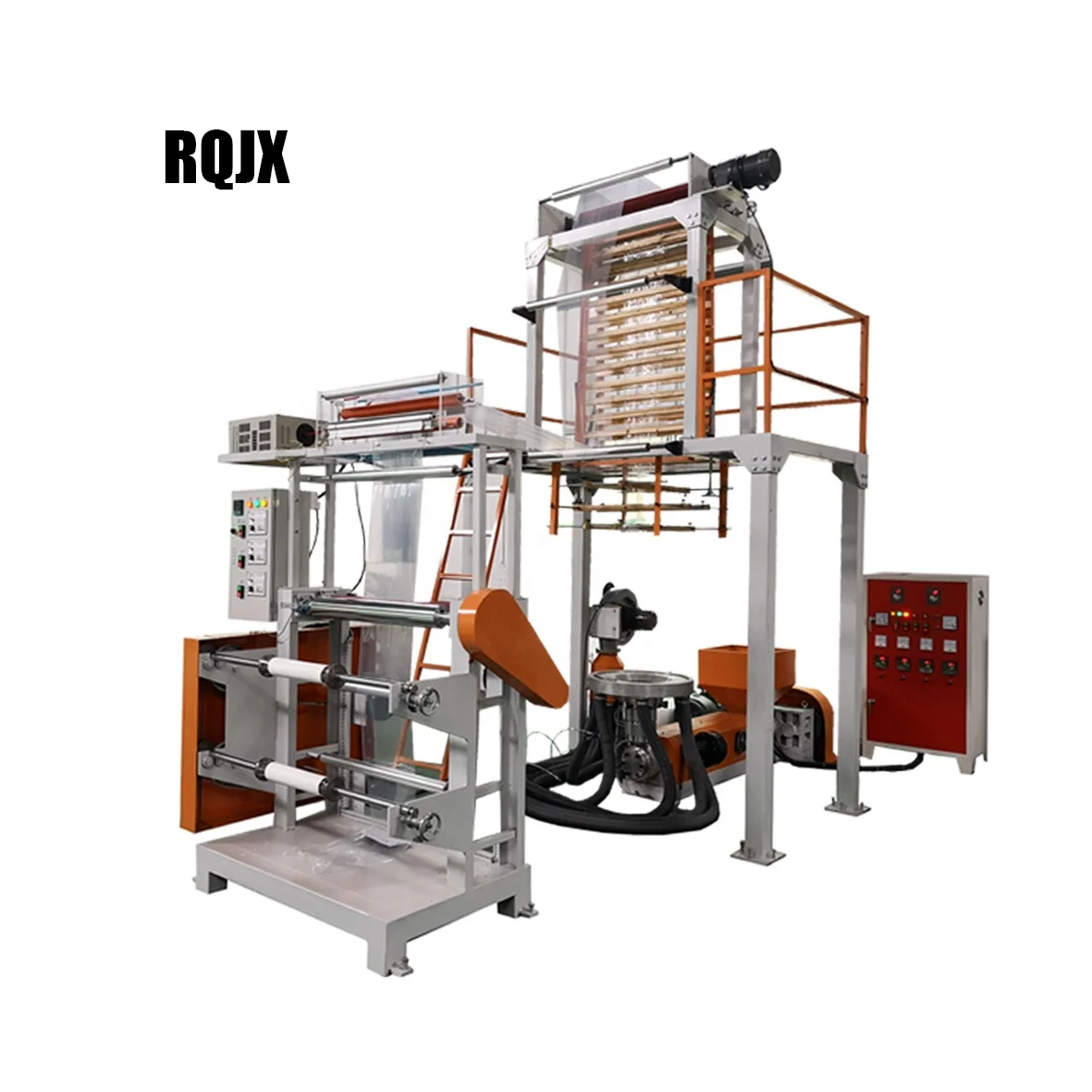 Film Blowing Machine HAS Video High Speed PLA Biodegradable HDPE LDPE PE Key Training Power Building Layer Food Technical Parts