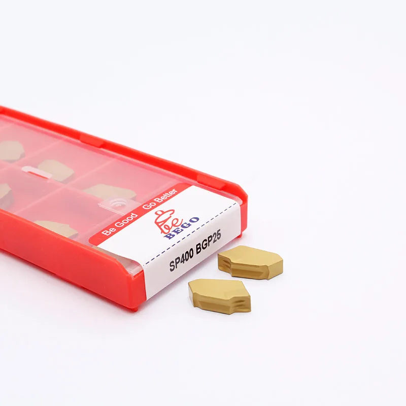 BEGO Factory Slotted Carbide Insertand SP400 Grooving Inserts for Steel