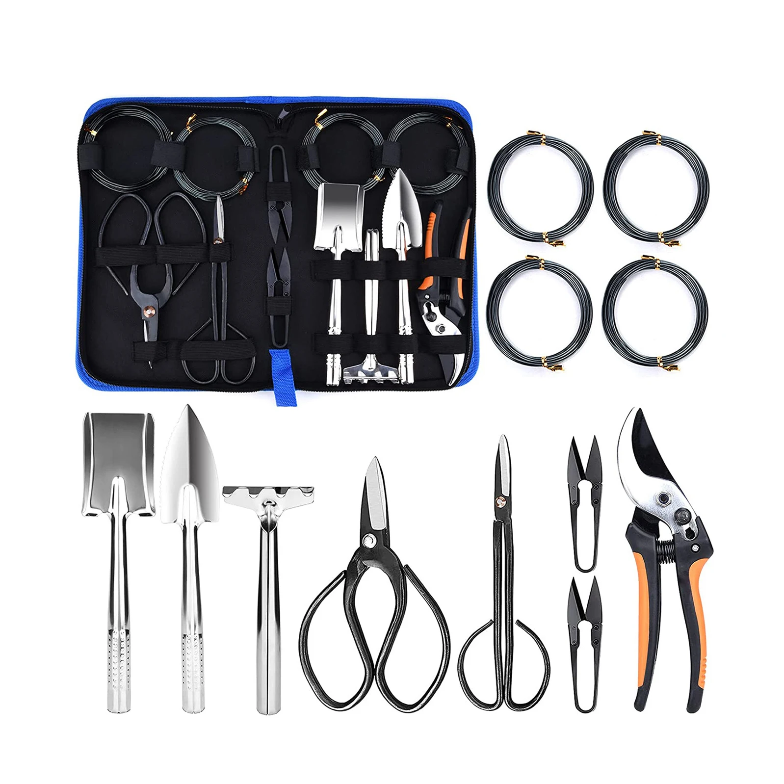 Bonsai Tree Kit Bonsai Tools Set Succulent Kit Garden Hand Tool Set Include Pruning Shears Carbon Steel Bonsai Scissors