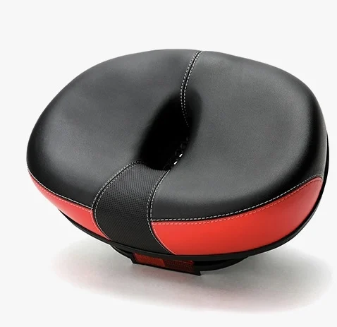 Noseless Bicycle Saddle Breathable Reflective Bicycle Seat Thickened Big Butt Bicycle Seat