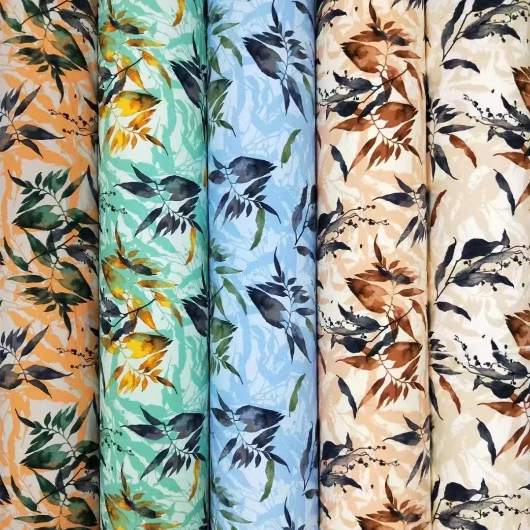 polyester spandex print fabric with camera print