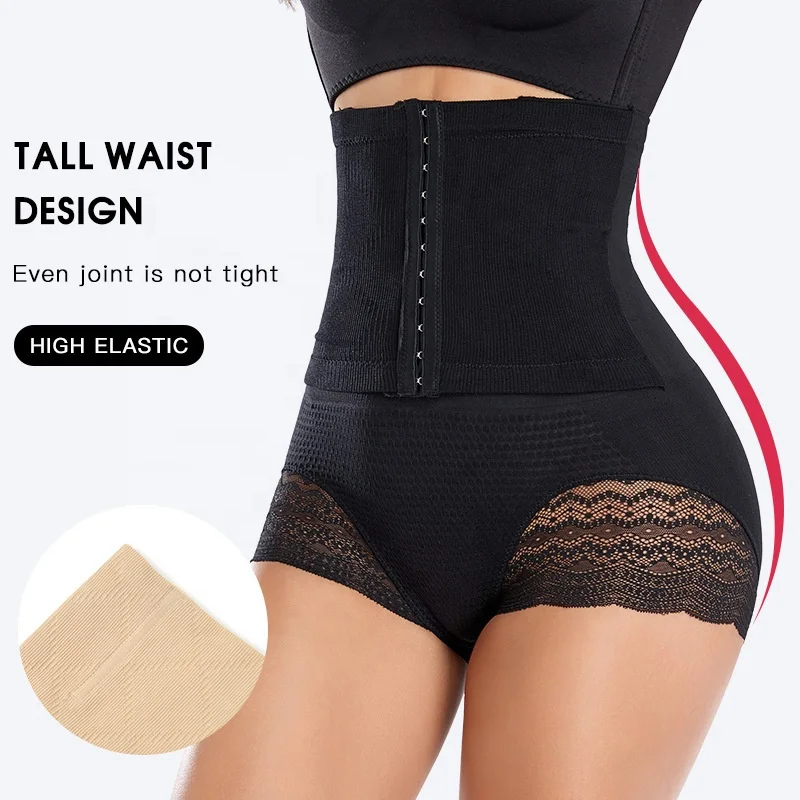 1004 Women Sexy Lace High Waist Shapewear Panties Sheath Belly Modeling Slimming Underwear Tummy Control Butt Lifter Body Shaper
