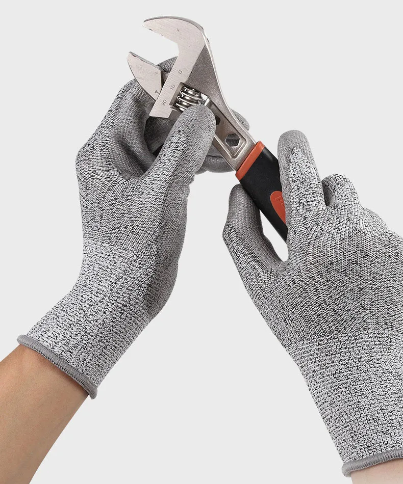 Wholesale work gloves cut resistant gloves PU coated gloves