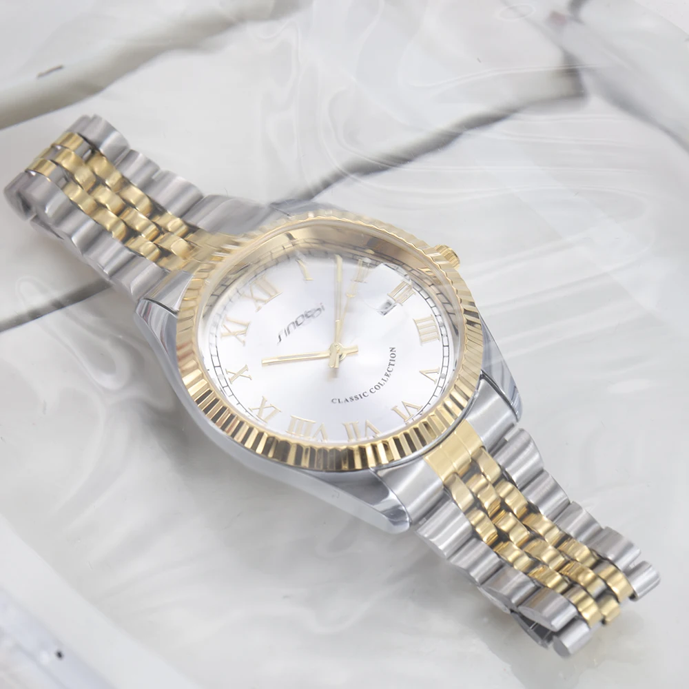 Calendar Watch Men high quality Stainless Steel Strap from China Watch Factory