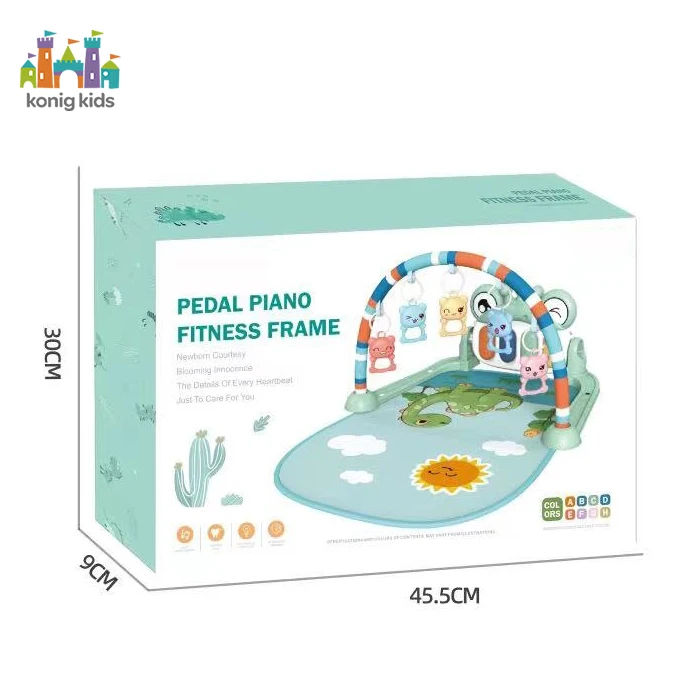 Konig Kids Kick & Play Piano Gym Baby Toys With Lights & Music Baby Mat Baby Activity Gym Gimnasio Para Bebe