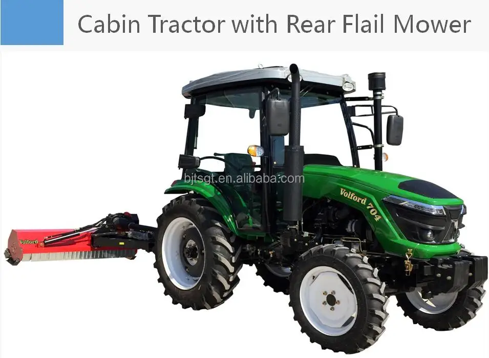 tractor with flail mower