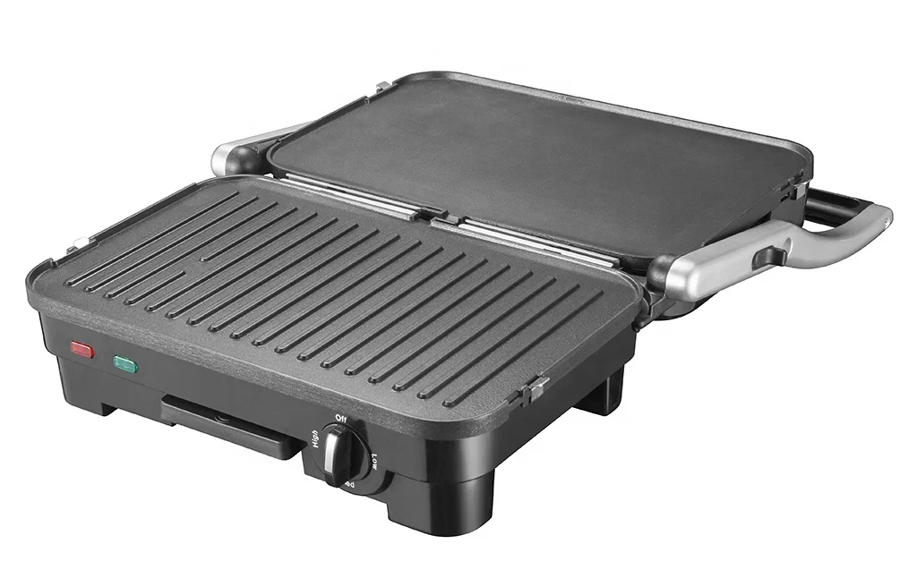 
detachable plate panini grill electric contact home grill with glass lid 