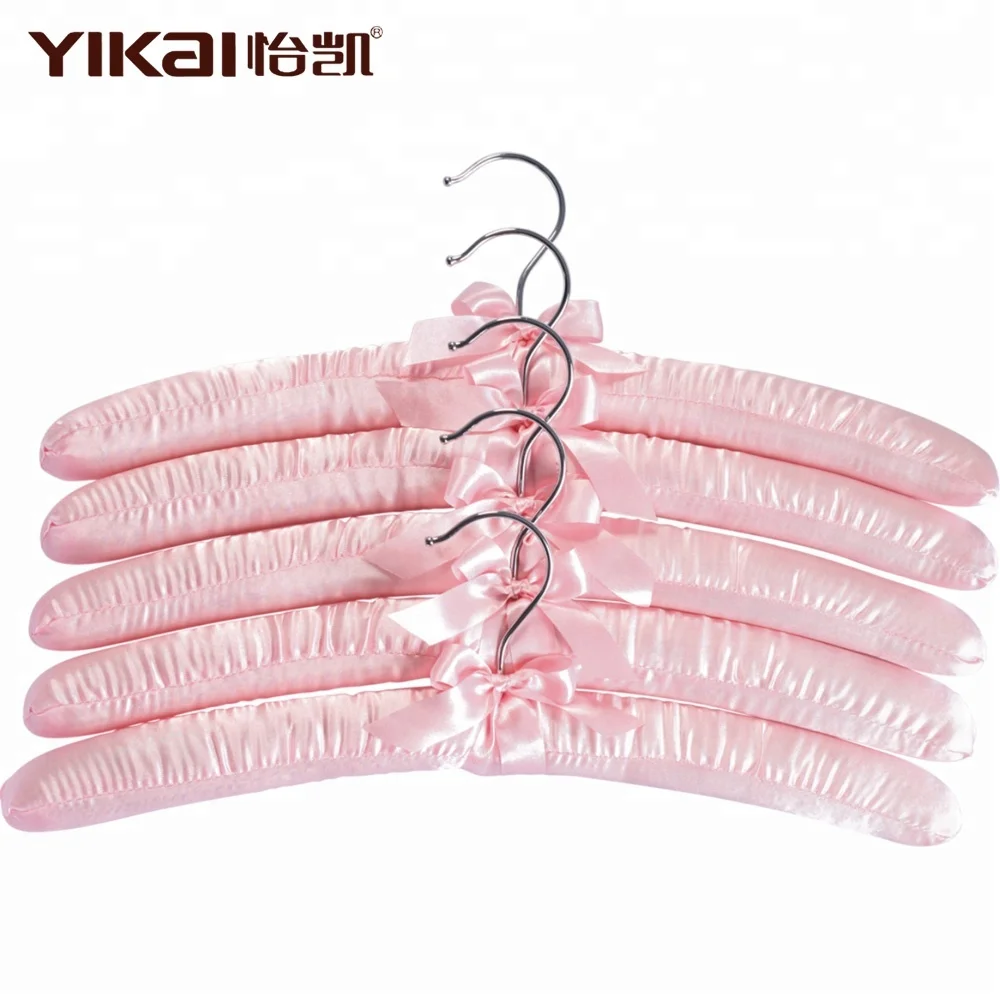 Wedding Theme Cotton and Linen Padded Coat Hanger for Wedding Dress Hangers with Garland