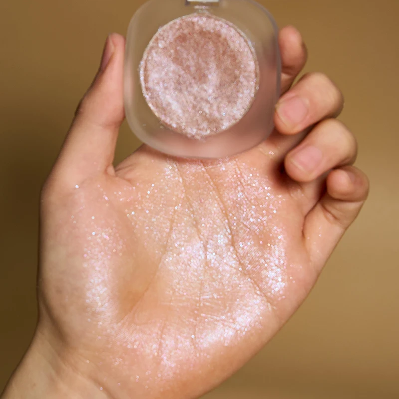 Custom Pressed Pigmented Bronzer Diamond Jelly Highlighter Private Label 4 Color Vegan Shimmer Makeup Single Highlighter