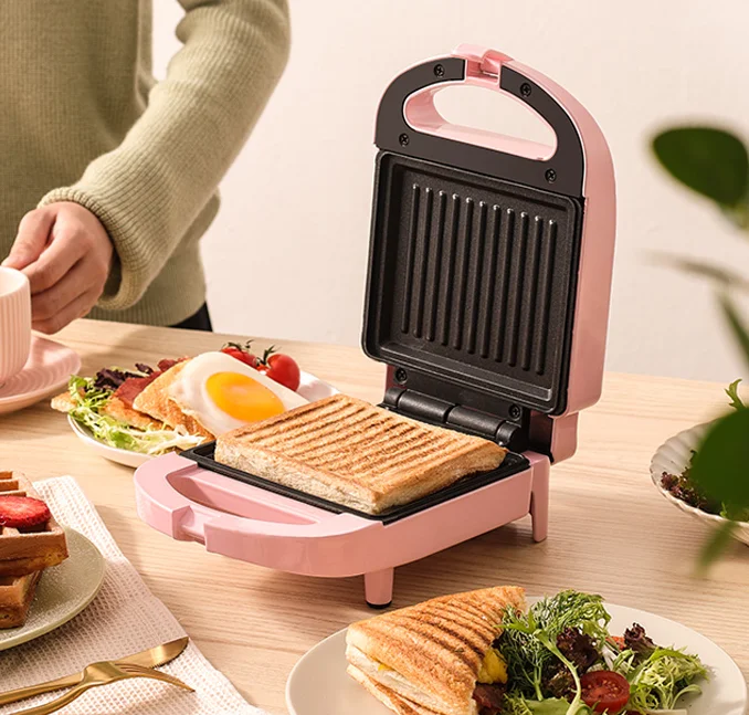 Multi-Function Electric Toaster Portable 220v Square Waffle Maker for Home Use Sandwich Maker