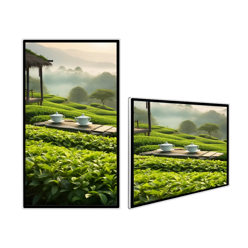 10 15 22 32 43 Inches Digital Signage Screen Ultra Thin LCD Advertising Player and Displays Restaurant