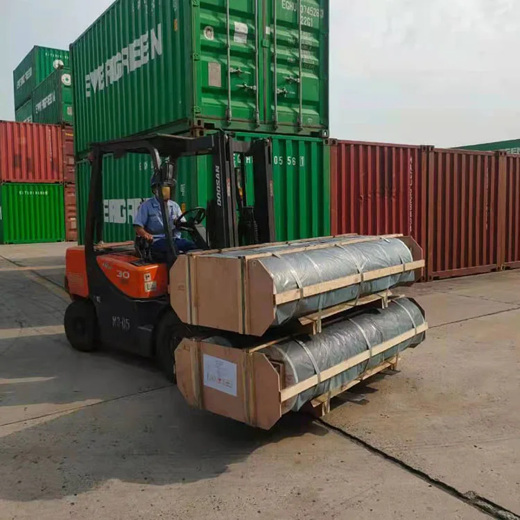 Graphite Electrodes Sale Electric Arc Steelmaking Furnace 100 Needle Coke UHP 600mm Cases Max Silicon Steel Block Power