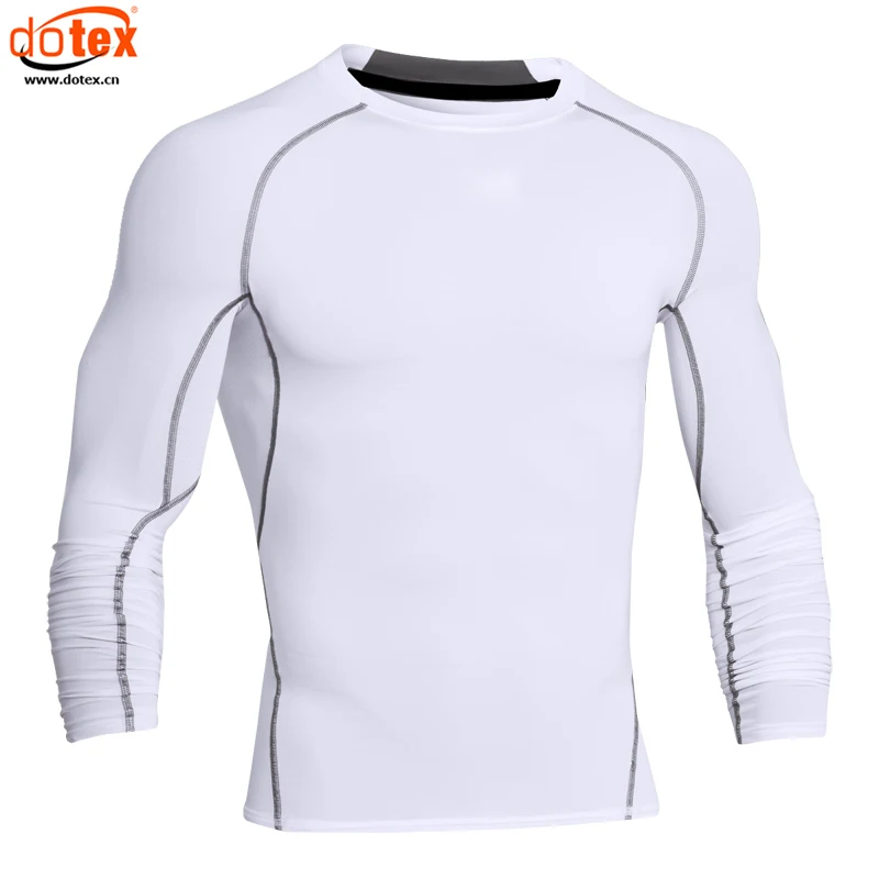 Wicking dri rapidly fit athletic compression tight shirt long sleeve