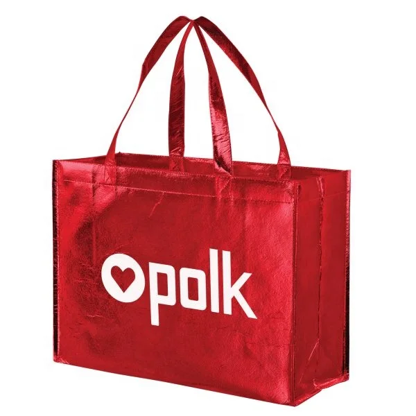 Customized Eco Friendly  Laminated Shopping Customized Non-Woven Wines one-step forming /on-line lamination process Bag