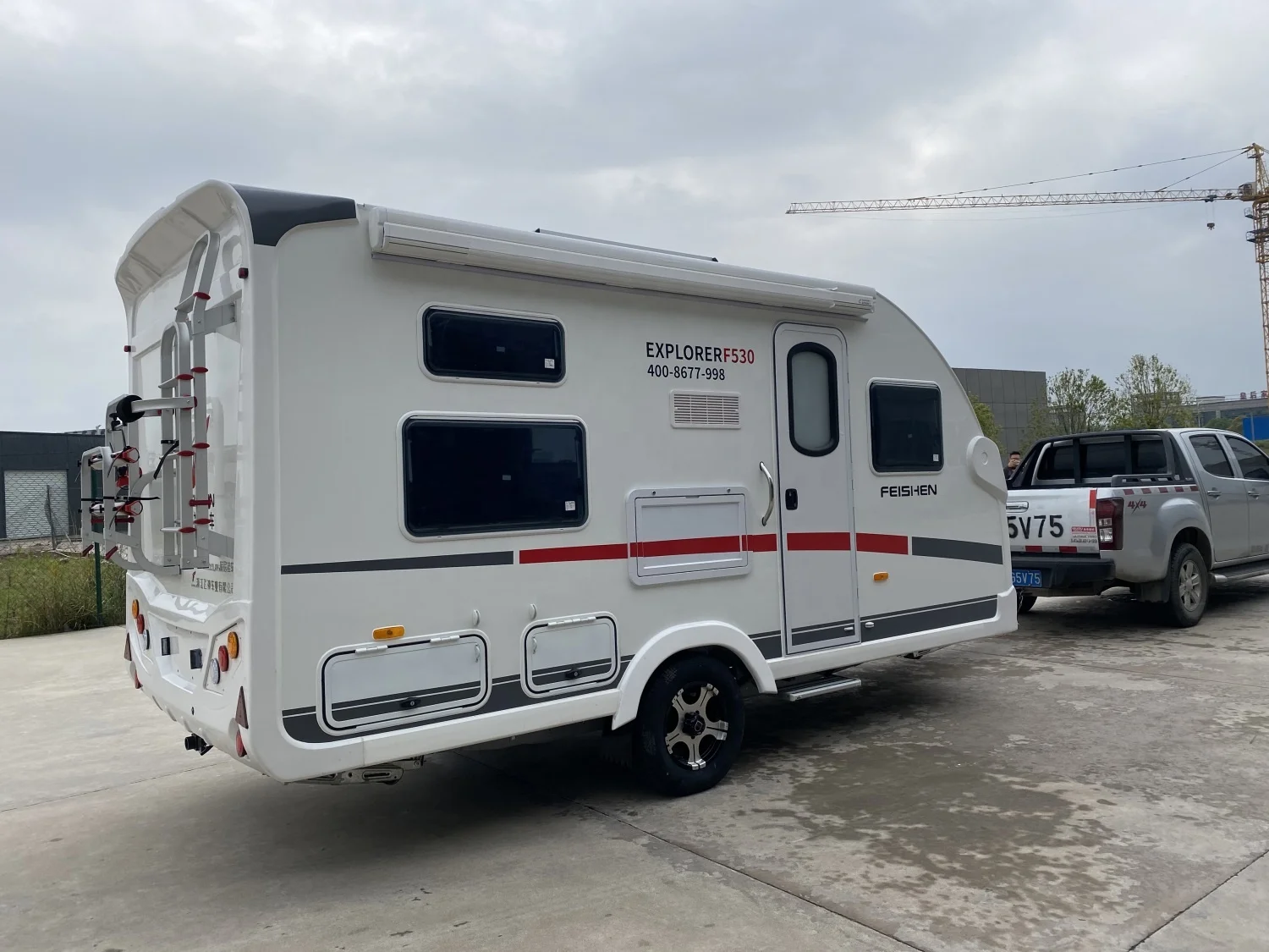 New on road rv travel tailer motorhome mini caravan for sale
